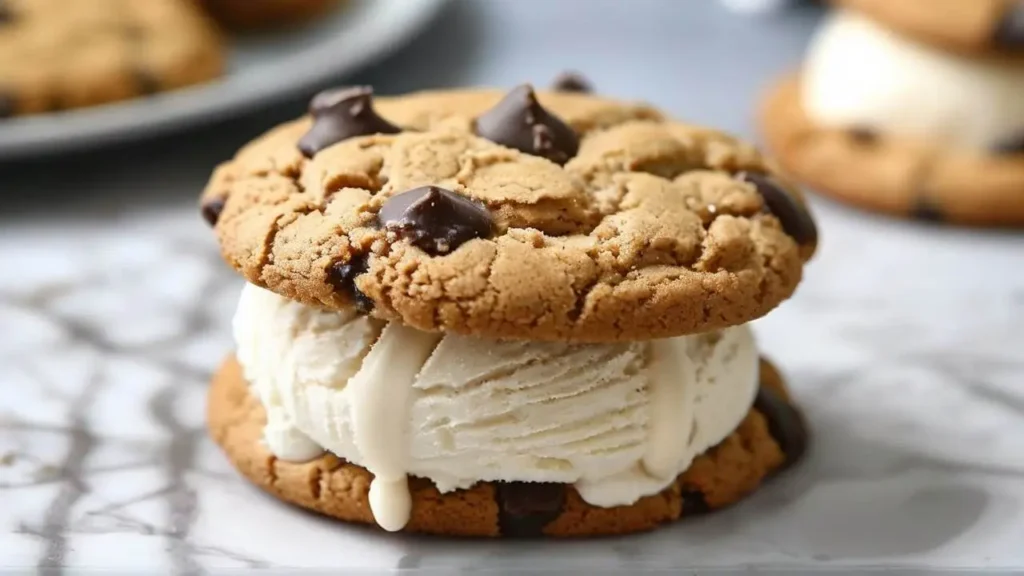 homemade cookies paired  with Ice Cream