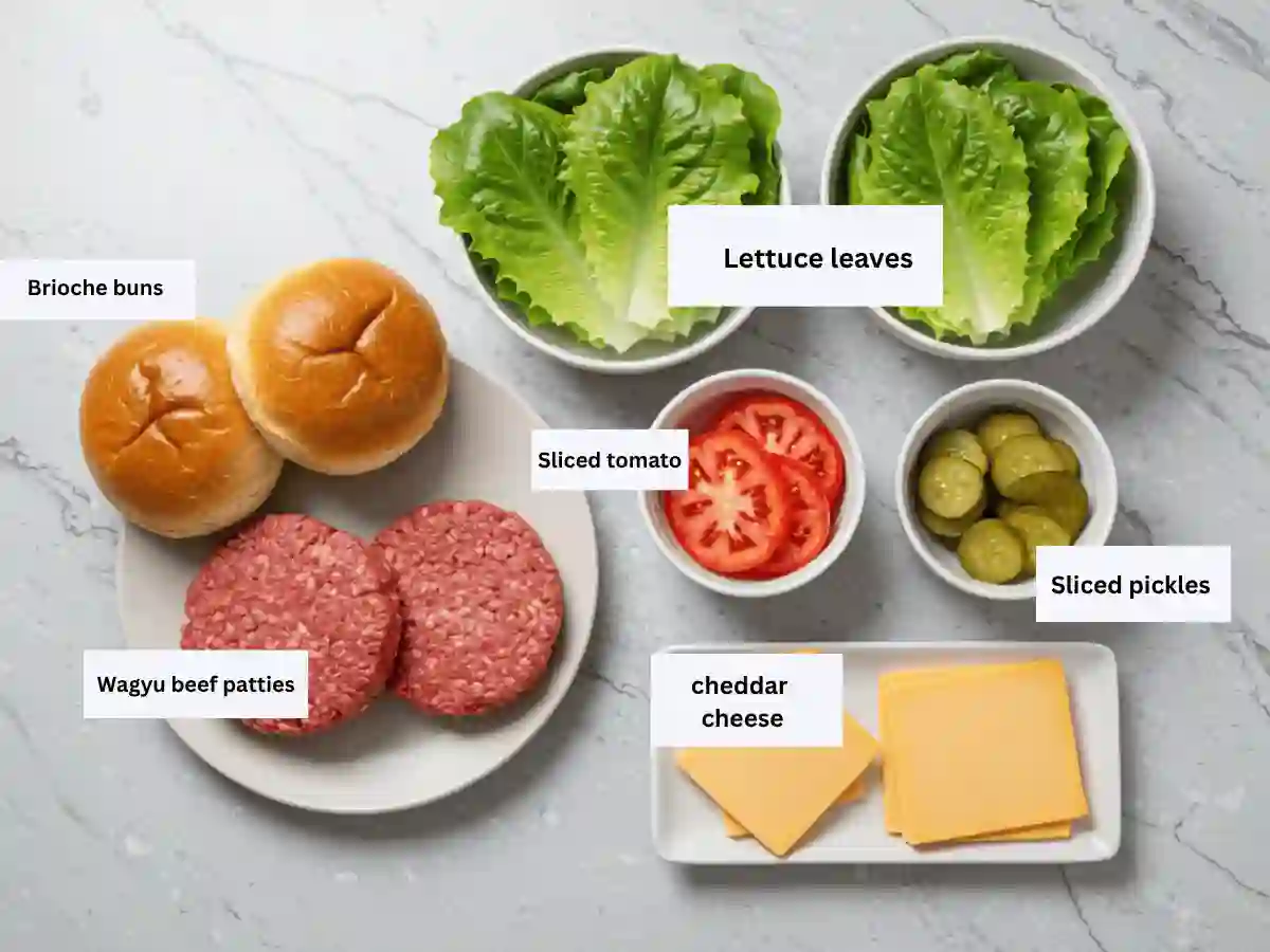 Easy Wagyu Burger Recipe + 7 Gourmet Variations 2 Wagyu Beef Burger Ingredients
