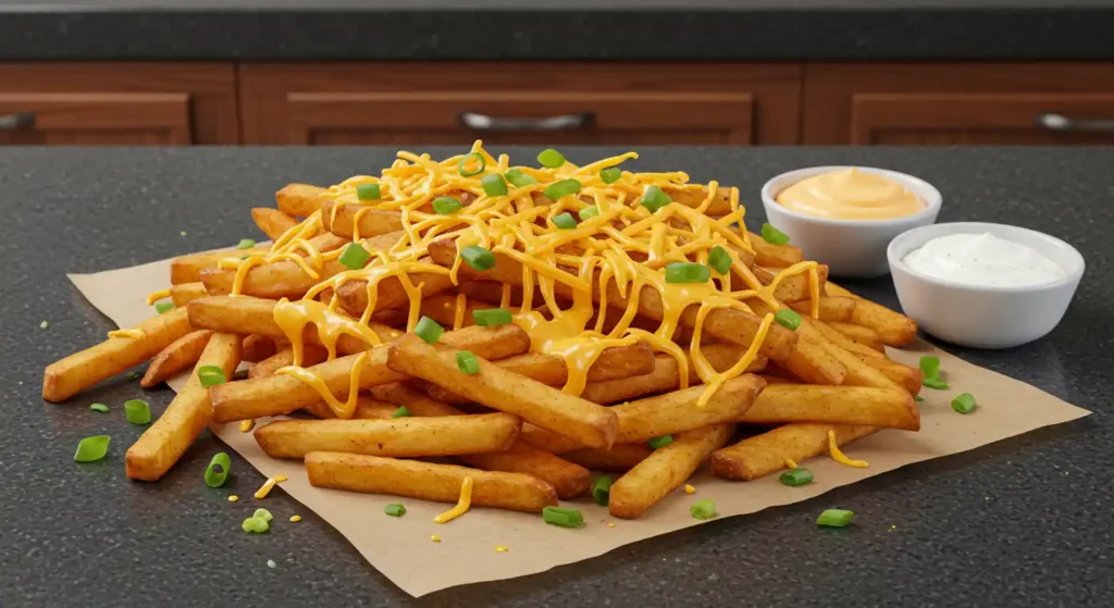 Louisiana Voodoo Fries served with spicy mayo and ranch dressing