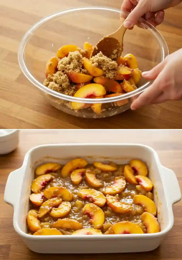 Grandma's Peach Cobbler Recipe 3 Preparing the Peach Cobbler Filling